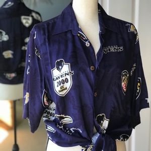 Baltimore Ravens Women’s Button Down Shirt